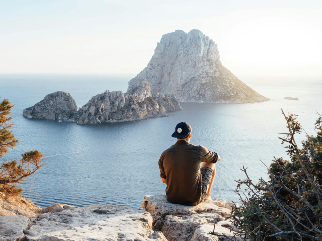 Man Looking Out To Sea